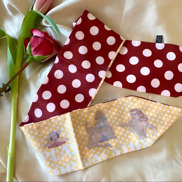 Polka Dots Bakery Narrow Silky Scarf - Picture 5 of 8